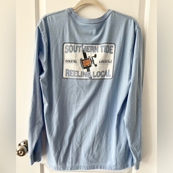 Southern Tide Reeling Local Fishing Long Sleeve T-shirt | Size Large - Picture 2 of 5